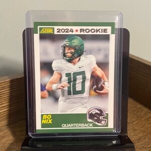 🏈 Bo Nix 2024 Panini Score Football Rookie RC NFL Rookie RC Card #9